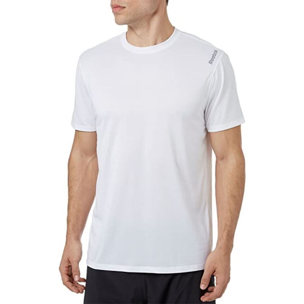 Reebok Mens Solid Performance T Shirt Speedwick White Size 4X New With Tags - Picture 1 of 4